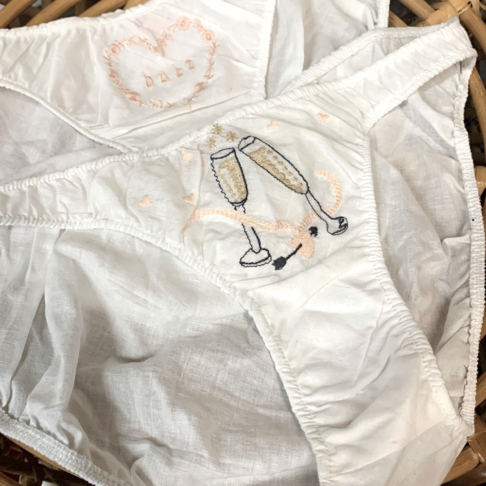 Free people X Only hearts sweetheart celebration bridal bachelorette panty set 2